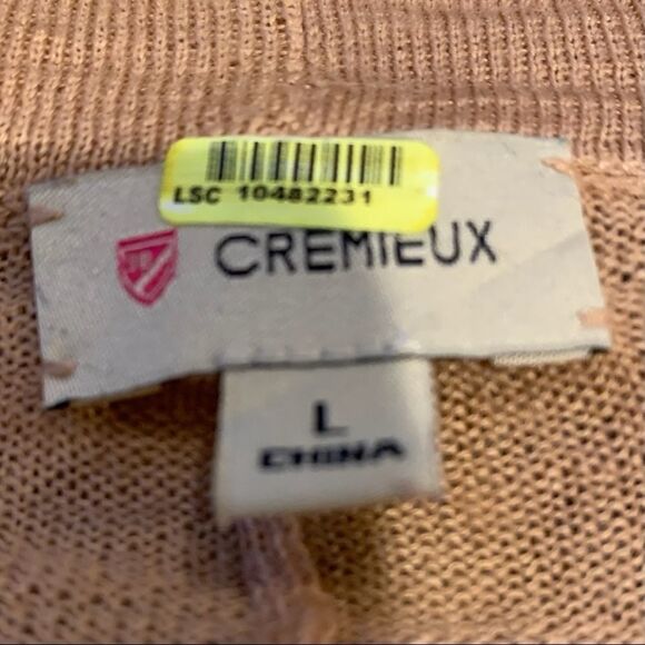 Cremieux open front embellished shrug LG - Picture 2 of 4